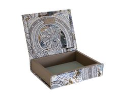 The Bookbox: Rohleder fabric, blue - Limited Edition - Medium