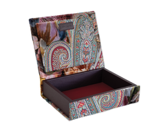 The Bookbox: Rohleder fabric, plum - Limited Edition - Medium