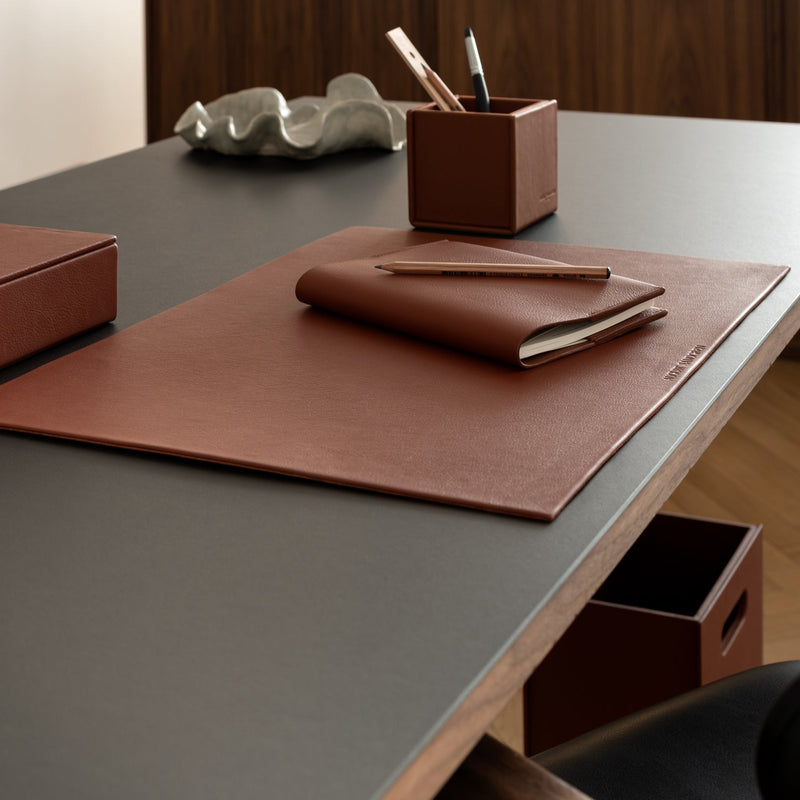 The Paper-bin: Leather - Terracotta - One Size