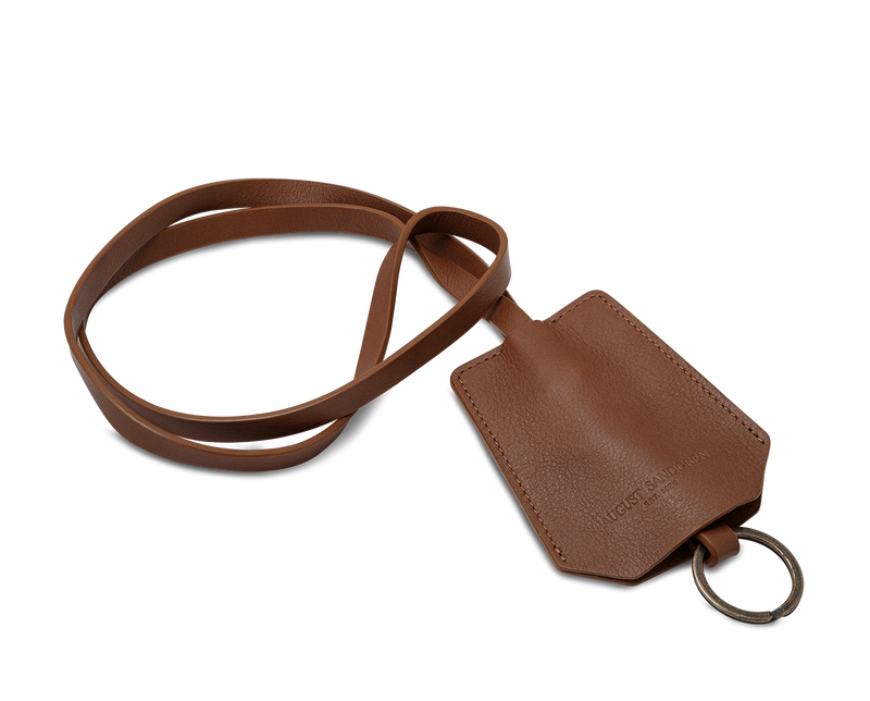 The Keyring: Surplus leather - Cognac - Long strap