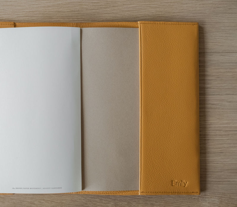 The Notebook: Leather - Saffron - A5