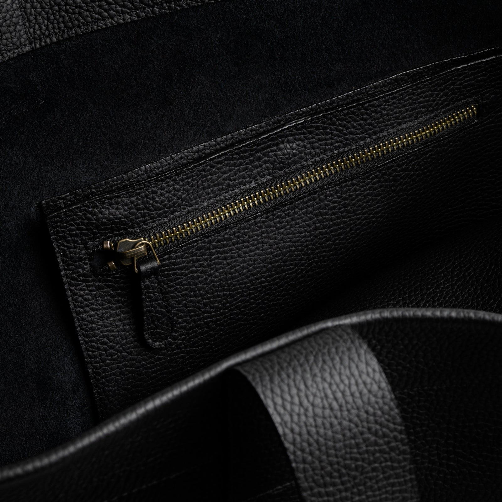 Black Surplus Leather Megatote | August Sandgren