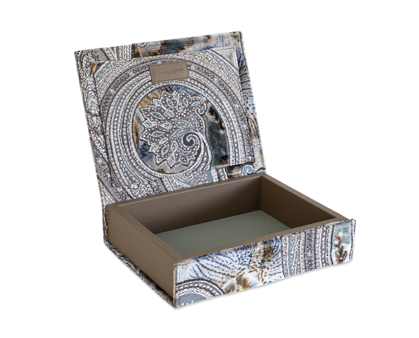 The Bookbox: Rohleder fabric, blue - Limited Edition - Medium