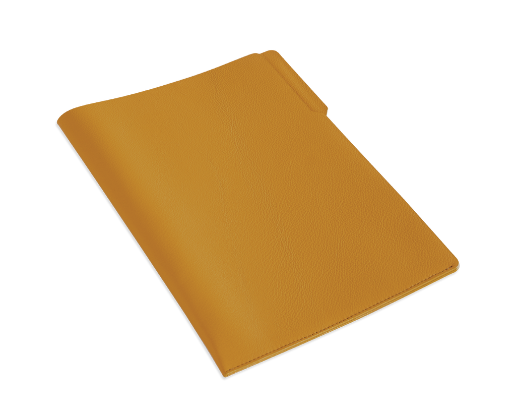 Cognac Residual Leather Bookbox - Large | August Sandgren