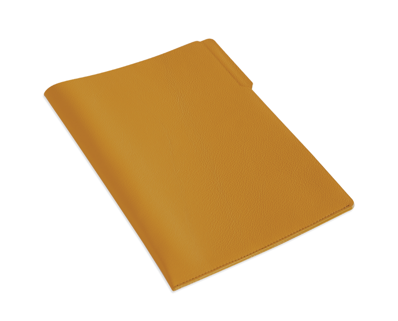 The Filefolder: Leather - Saffron - A4