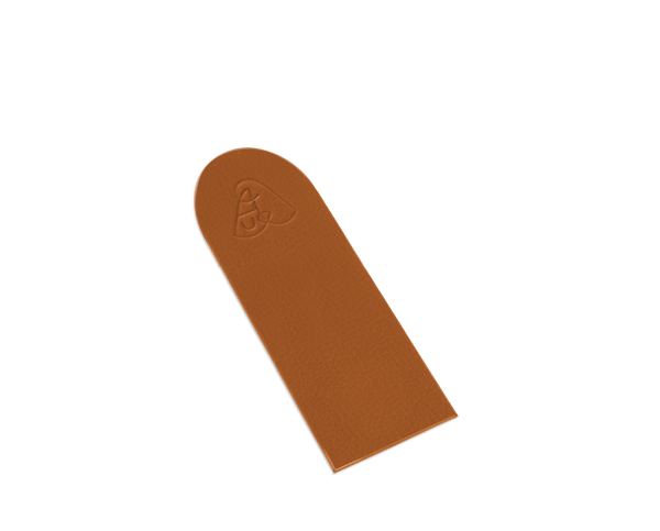 The Bookmark: Leather - Mandarin - One size