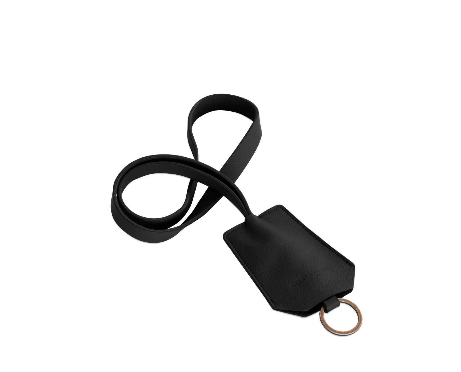 The Keyring: Leather - Black - Long strap