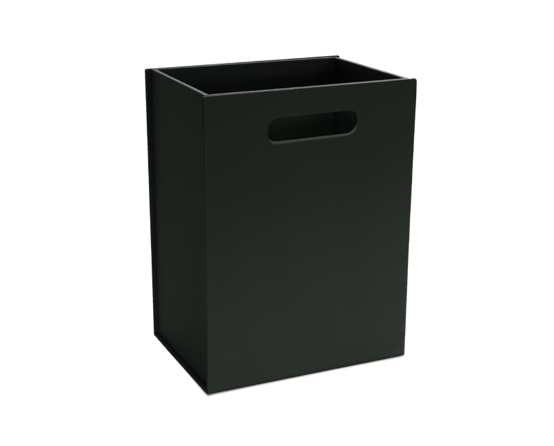 The Paper-bin: Leather - Forest - One Size