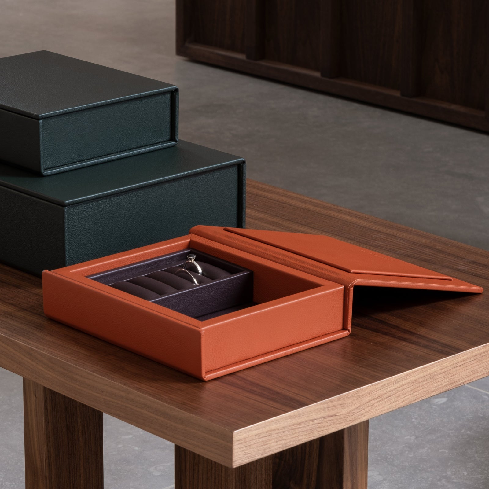 Leather Jewelry Box in Black | August Sandgren