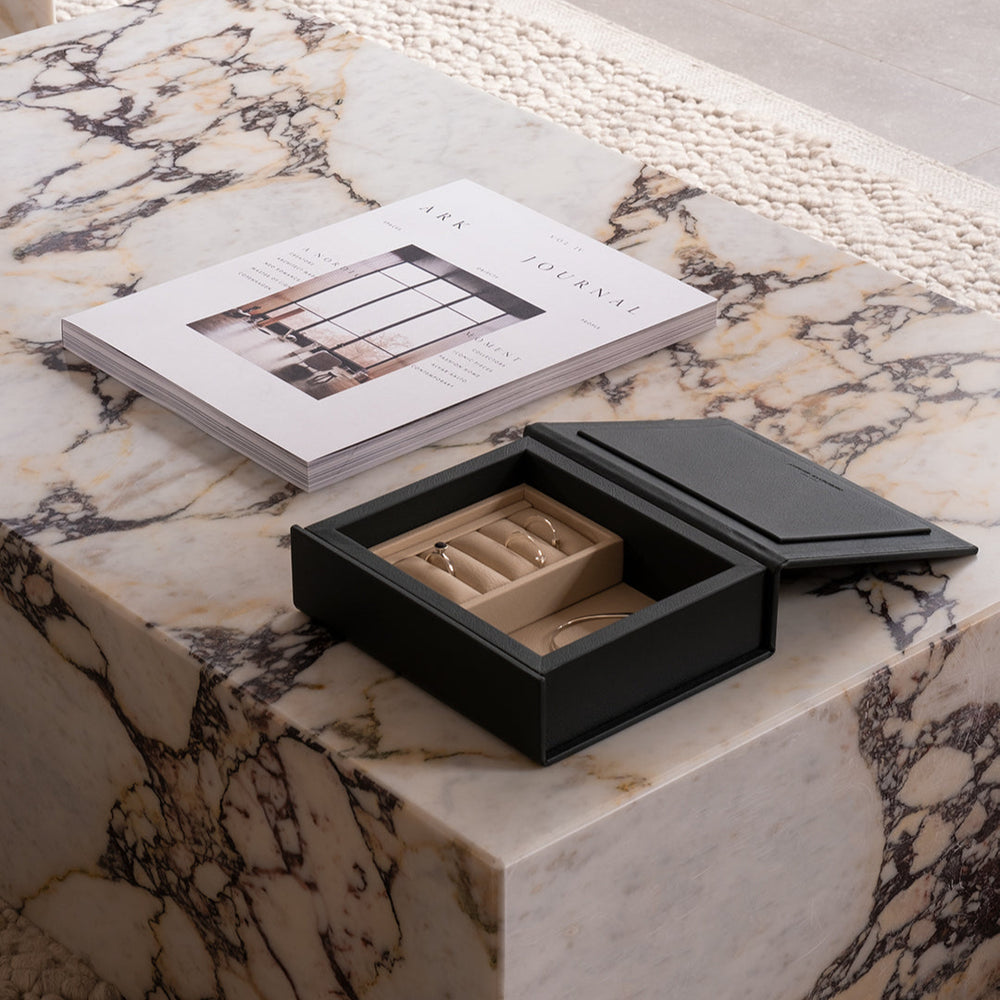 Leather Jewelry Box in Black | August Sandgren