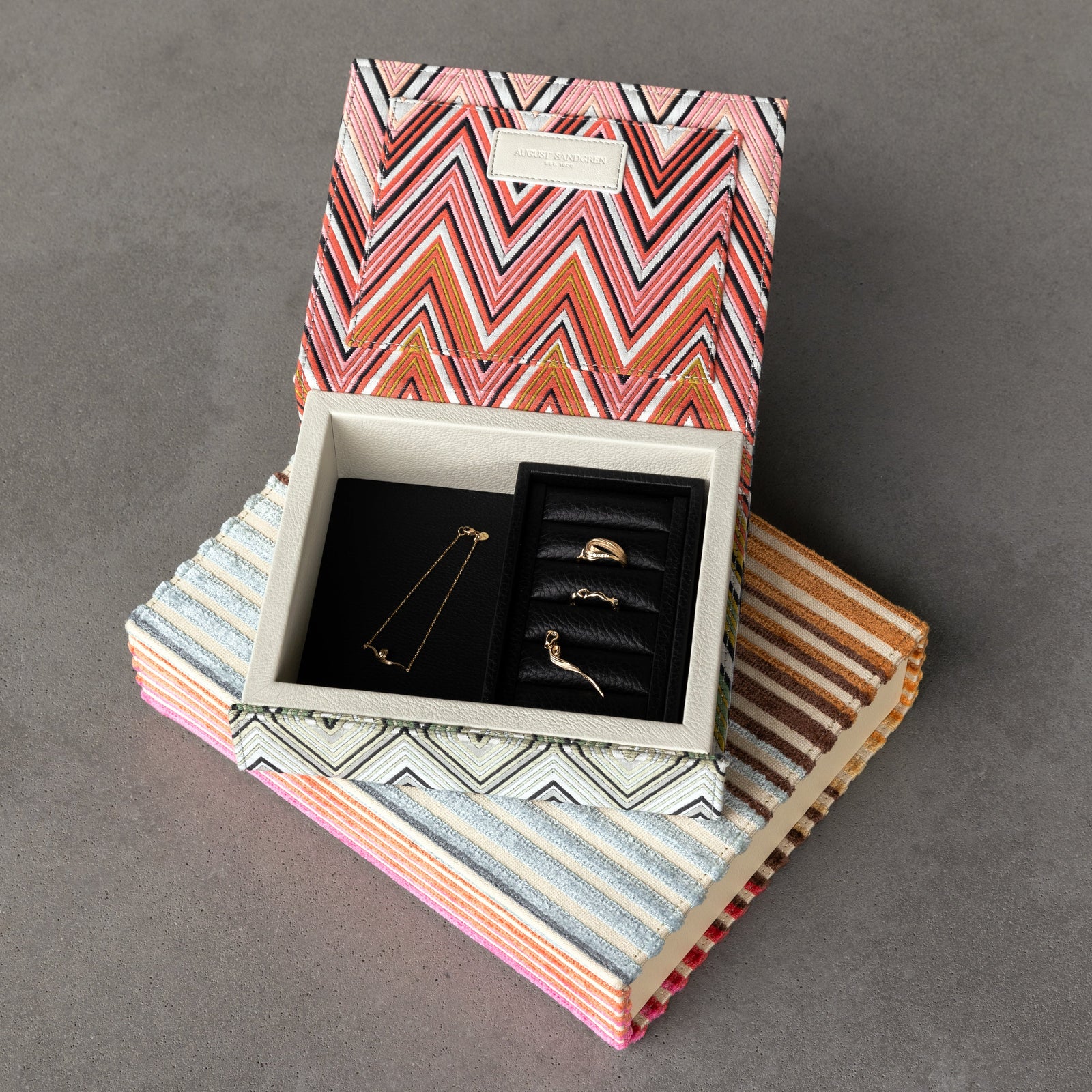 Leather Jewelry Box in Black | August Sandgren