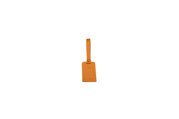 The Luggage Tag: Leather - Mandarin - One size