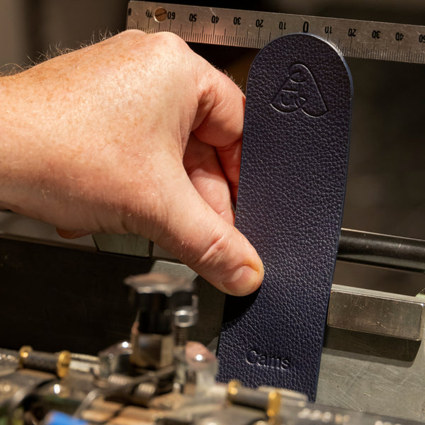 The Bookmark: Leather - Dark Blue - One size