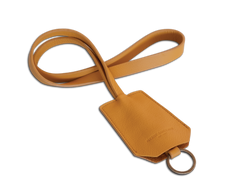 The Keyring: Leather - Saffron - Long strap