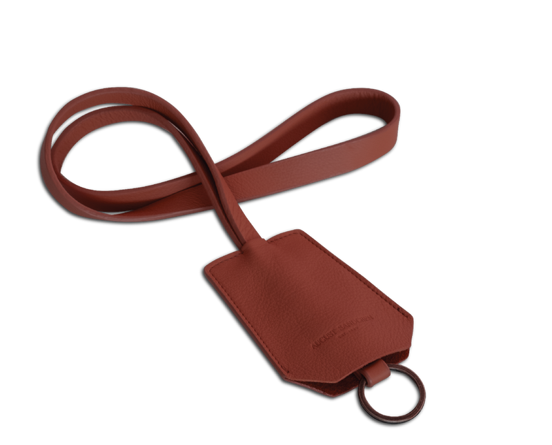 The Keyring: Leather - Terracotta - Long strap