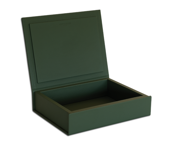 The Bookbox: Leather - Cactus - Medium