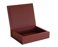 The Bookbox: Leather - Terracotta - Medium