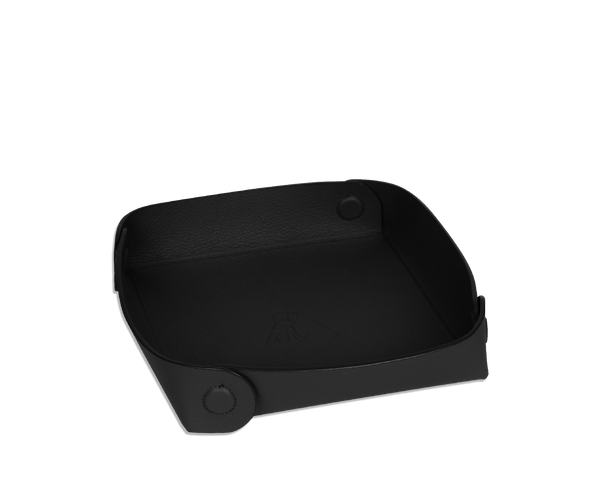 The Tray: Surplus leather - Black - Small