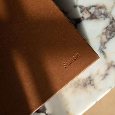 The Bookbox: Surplus leather - Cognac - Medium