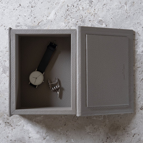 The Bookbox: Surplus leather - Grey - Fusion