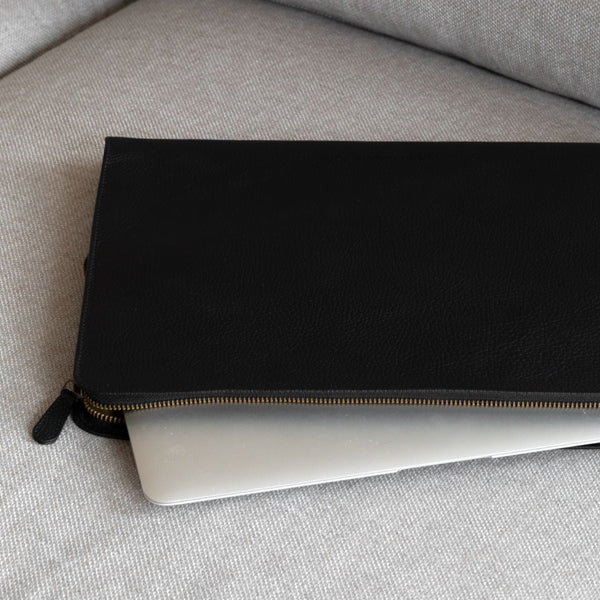 The PC Cover: Surplus leather - Black - One size (13")