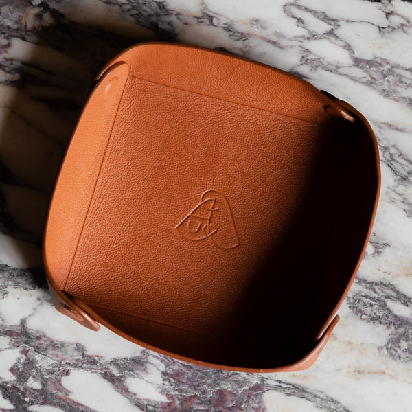 The Tray: Surplus leather - Cognac - Small