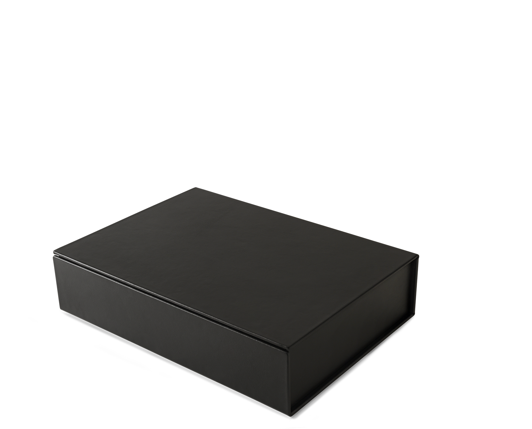 The Bookbox: Black Surplus Leather Box - Large | August Sandgren