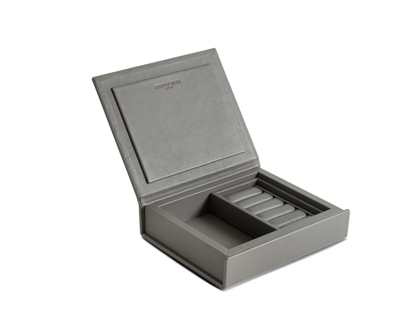 The Jewelbox: Surplus leather - Grey - Small