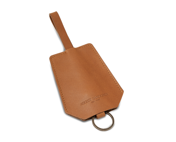 The Keyring: Surplus leather - Cognac - Short strap (15 cm)