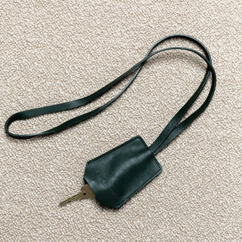The Keyring: Surplus leather - Grey - Long strap