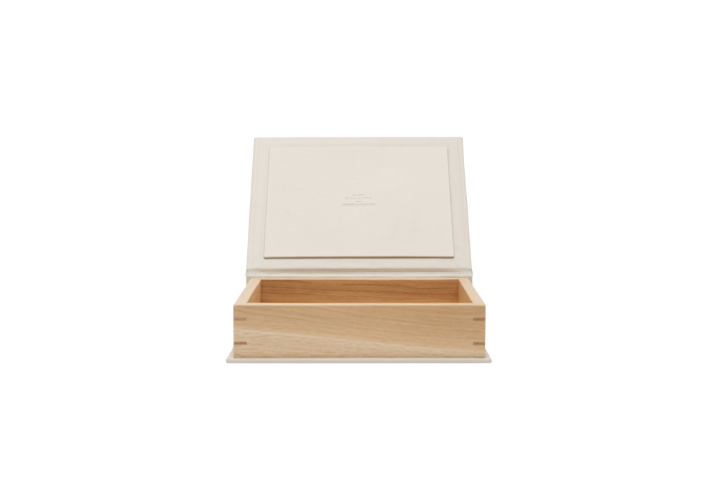 韓国インテリアbook N-BB01 Bookbox: Oak and leather - Pure - Medium | August