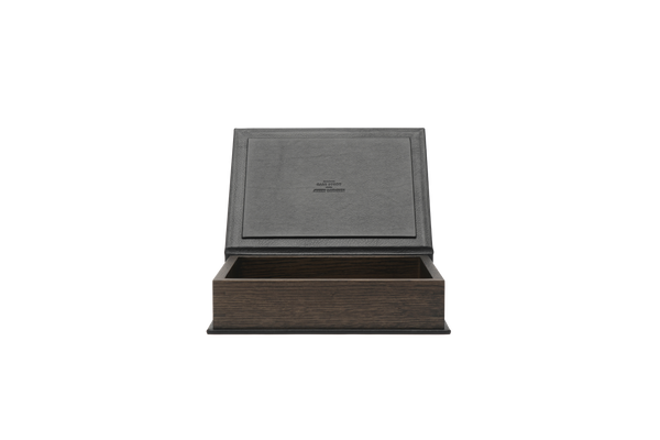 The N-BB01 Bookbox: Oak and leather - Smoked - Medium