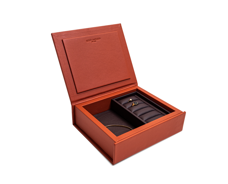 Leather Jewelry Box in Black | August Sandgren Leather Jewelry Box in Black | August Sandgren