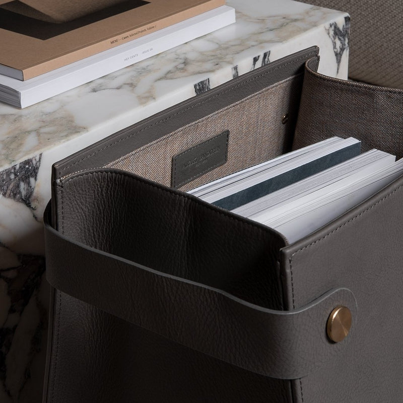 The Magazineholder: Surplus leather - Grey - One Size